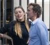 Amber Heard avec sa fille à Madrid