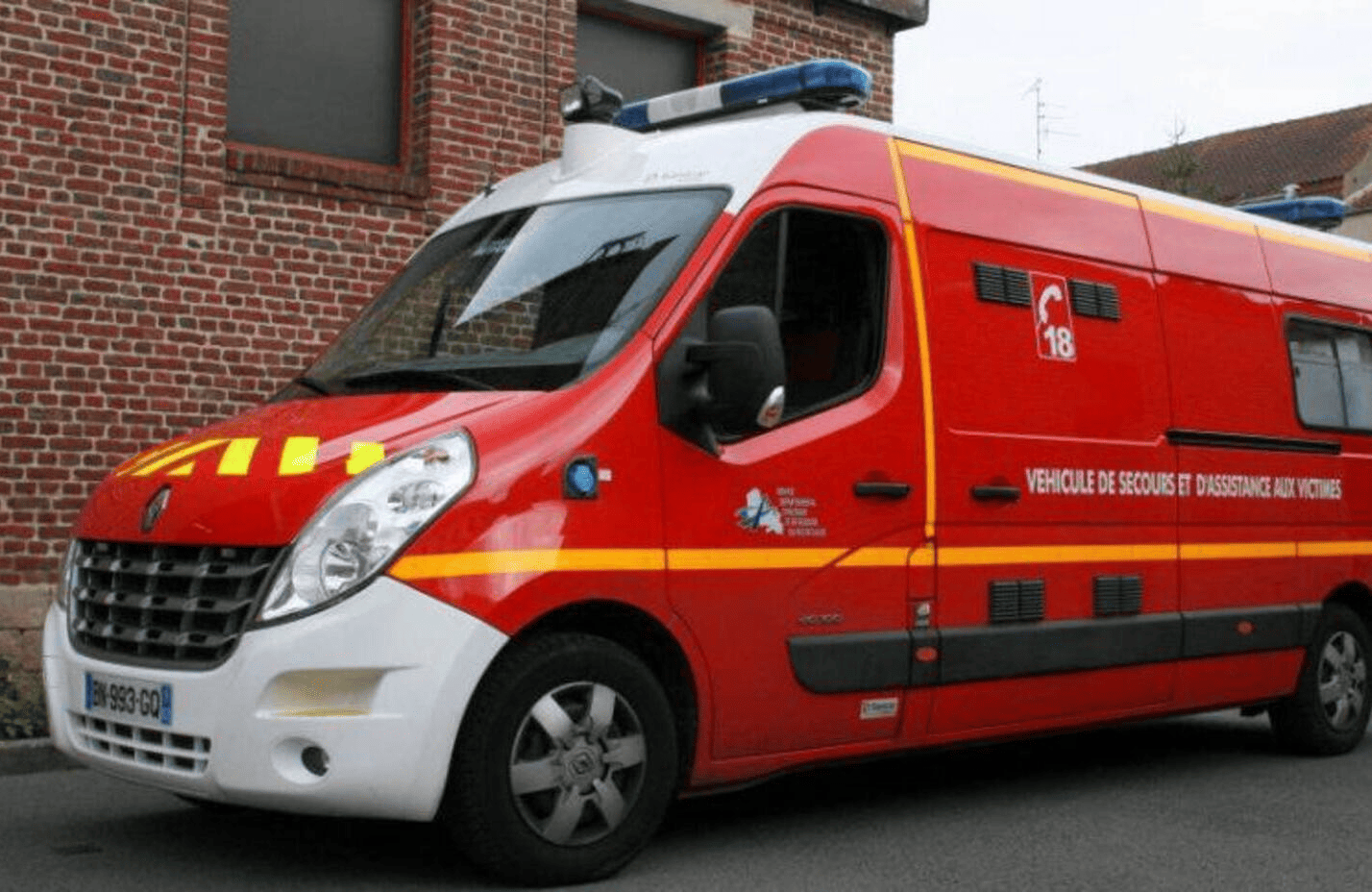 Véhicule de secours lors d’un accident