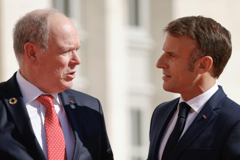 Le président Emmanuel Macron à Monaco lors de sa visite d'État