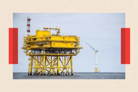 A wind turbine at the Seagreen Offshore Wind Farm