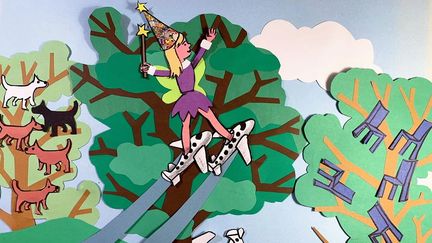 Image du film d'animation 'Maya, donne-moi un autre titre' de Michel Gondry (2025). (PARTIZAN FILMS)