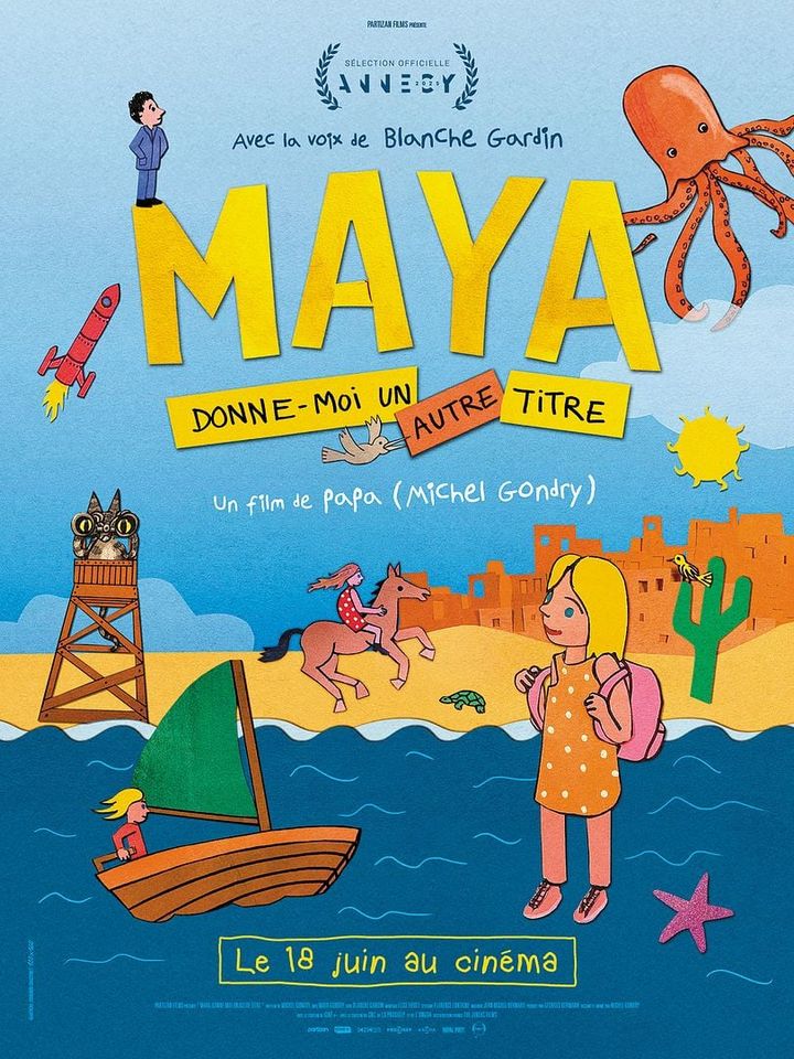 Affiche du film 'Maya, donne-moi un autre titre' de Michel Gondry (2025). (THE JOKERS FILM)