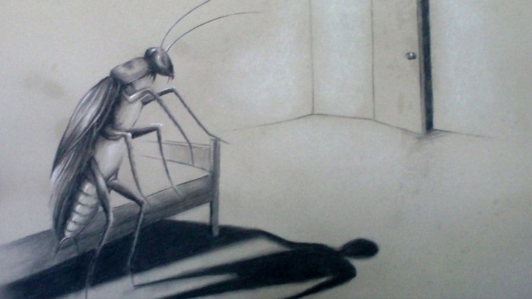 Début typique d’un texte de Kafka : 'Gregor Samsa s'est réveillé un matin d’un rêve inquiétant transformé en un énorme insecte'.