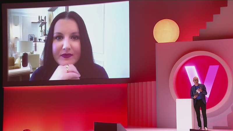 La Française Fidji Simo, responsable des applications d'OpenAI, lors du salon Vivatech, à Paris, le 12 juin 2025.