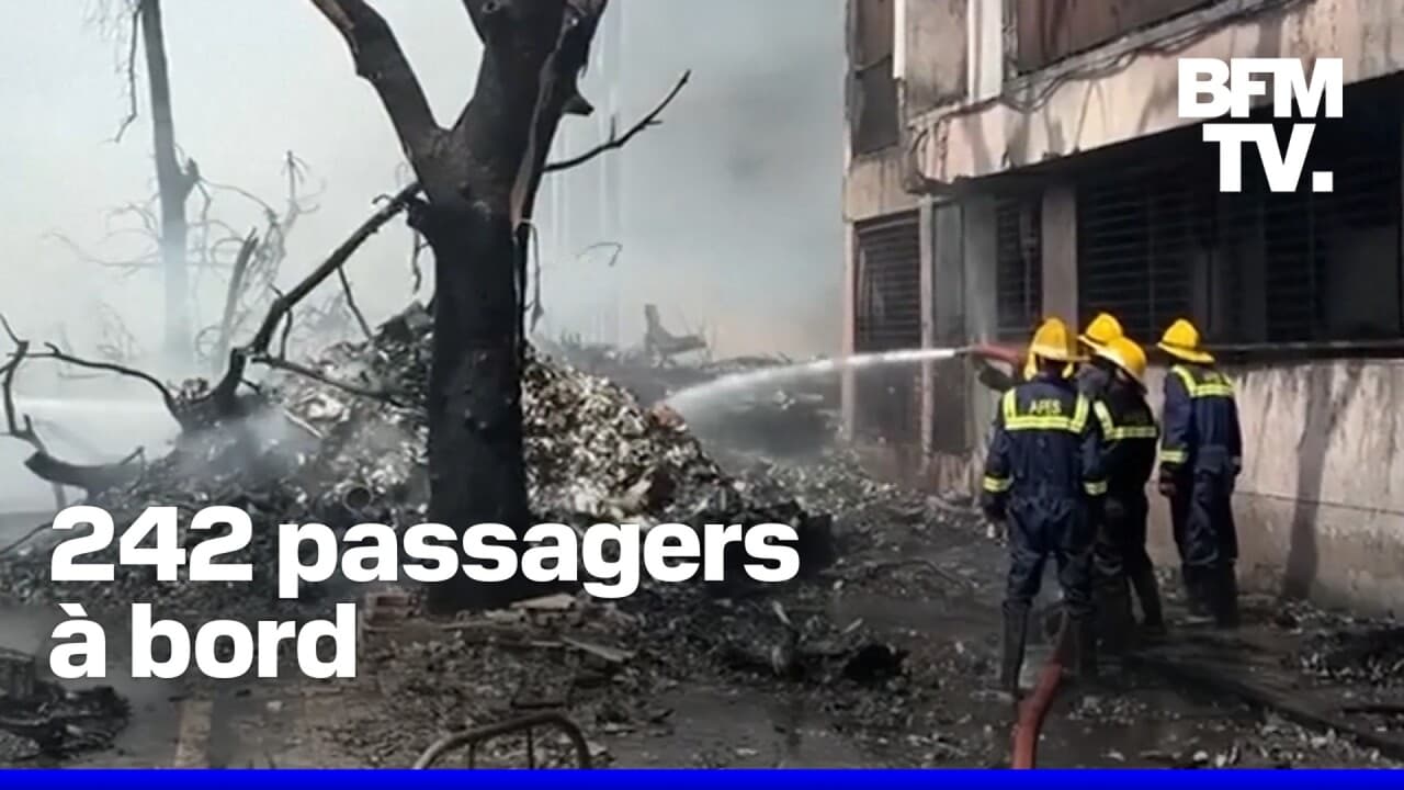 Images du crash d'un Boeing 787 à Ahmedabad