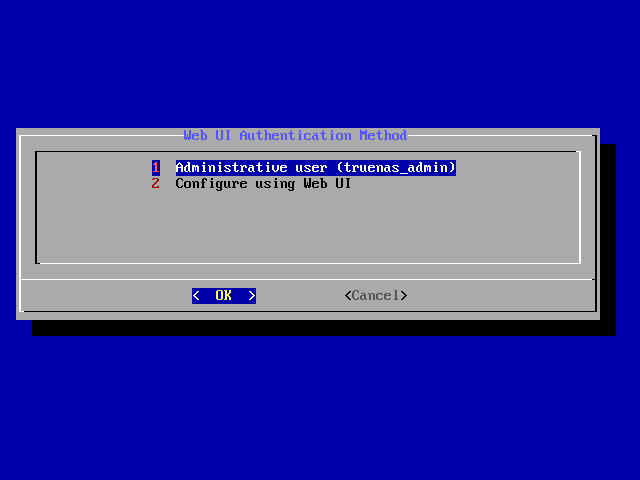 Configuration du mot de passe administrateur dans l'installation de TrueNAS SCALE