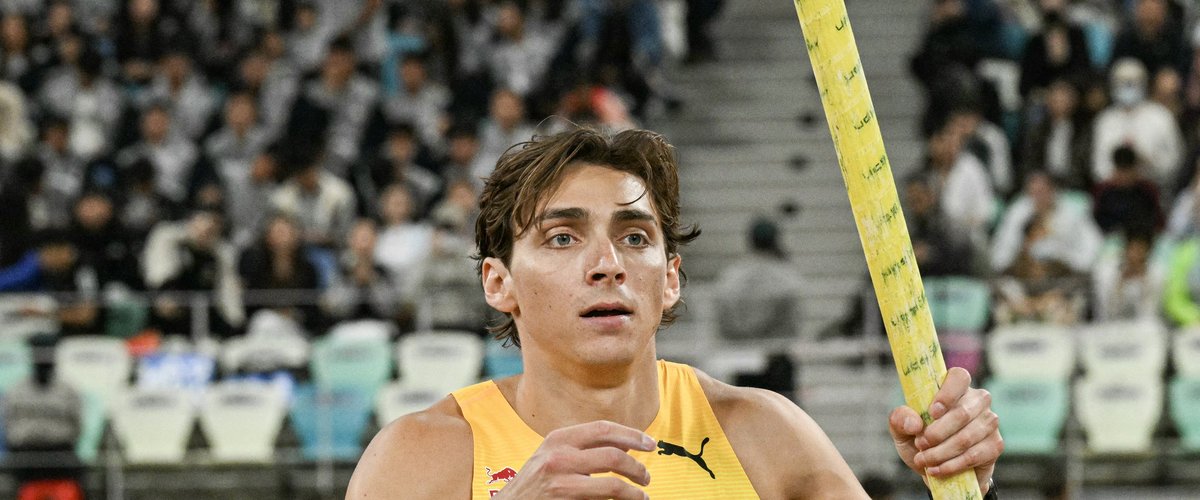 Armand Duplantis lors de sa tentative record à Stockholm