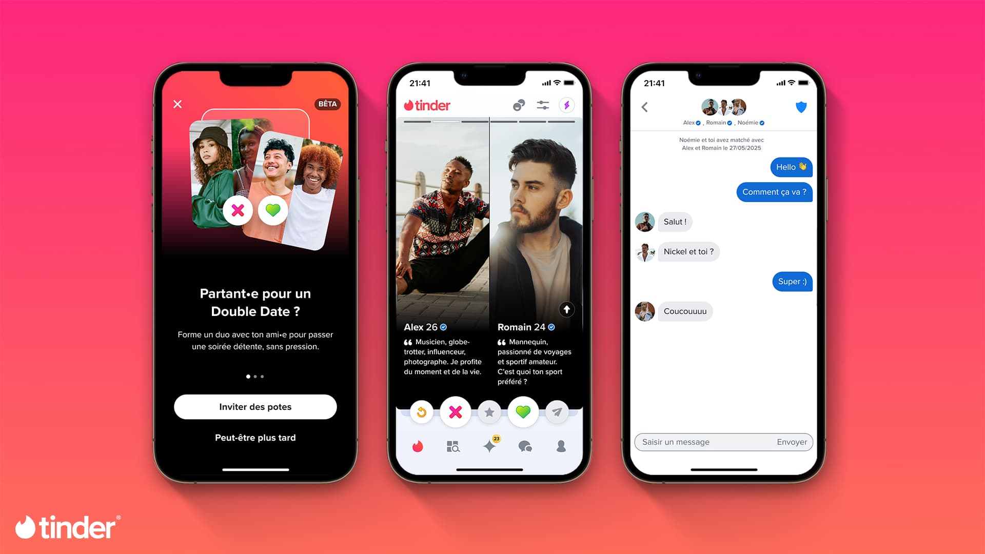La fonctionnalité de Tinder 'Double Date'