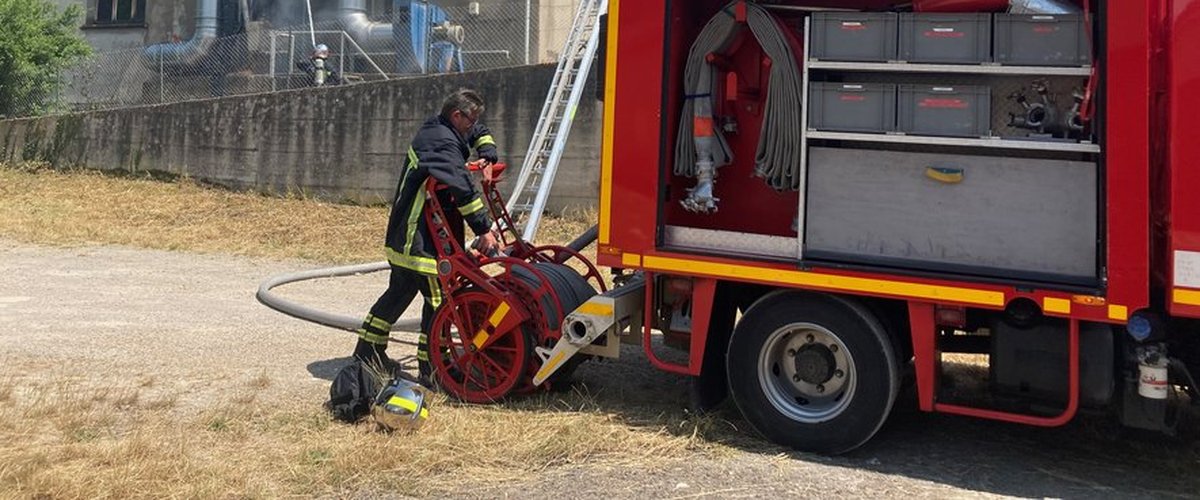 Incendie à Millau, une image du site