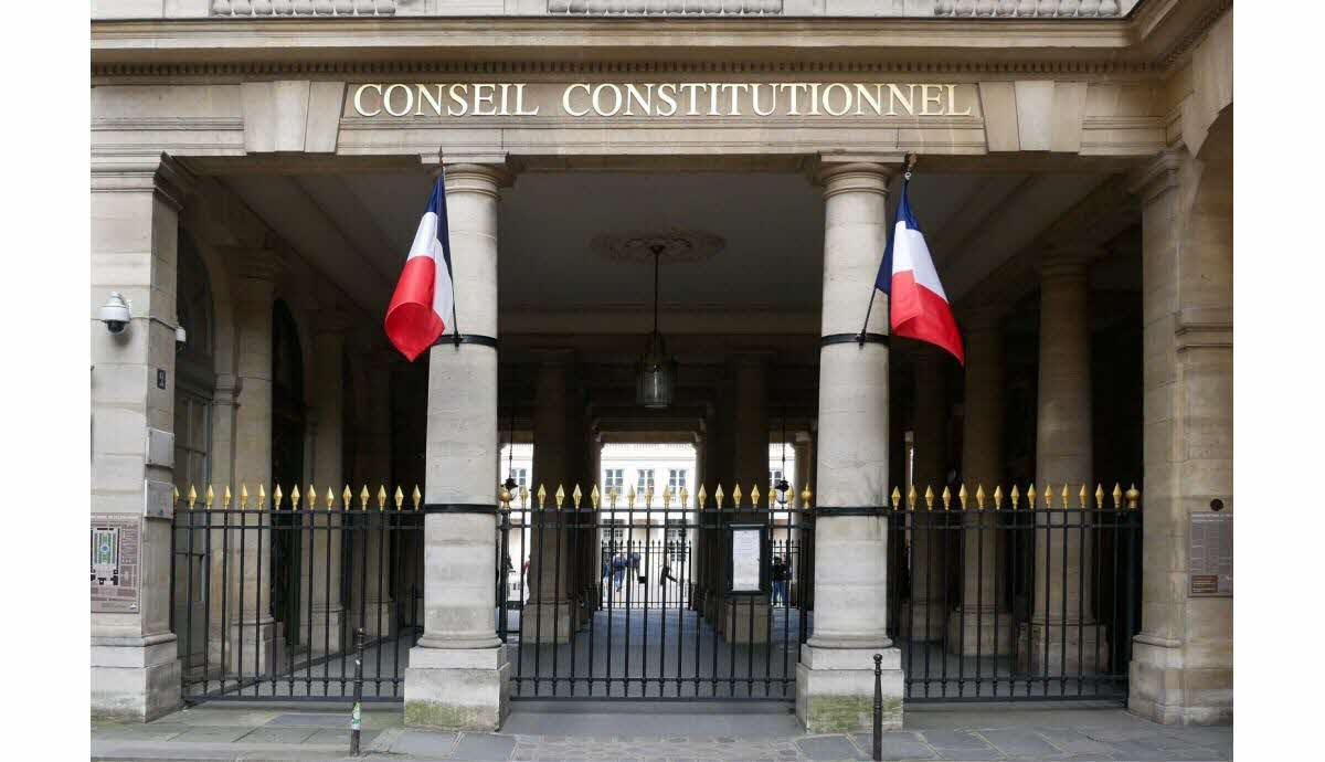 Le Conseil constitutionnel dans ses locaux à Paris