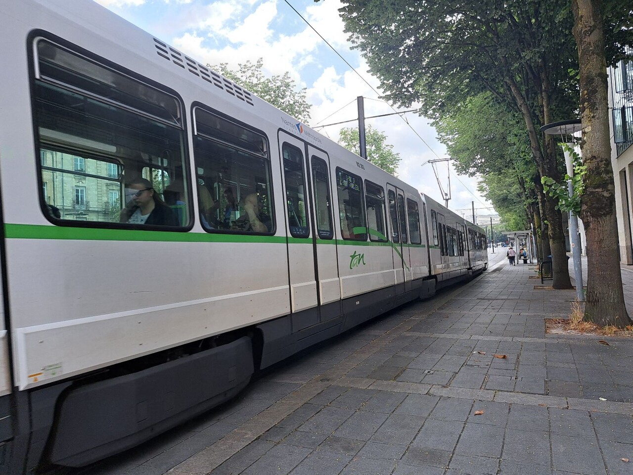 Tramway à Nantes lors de la fête de la musique