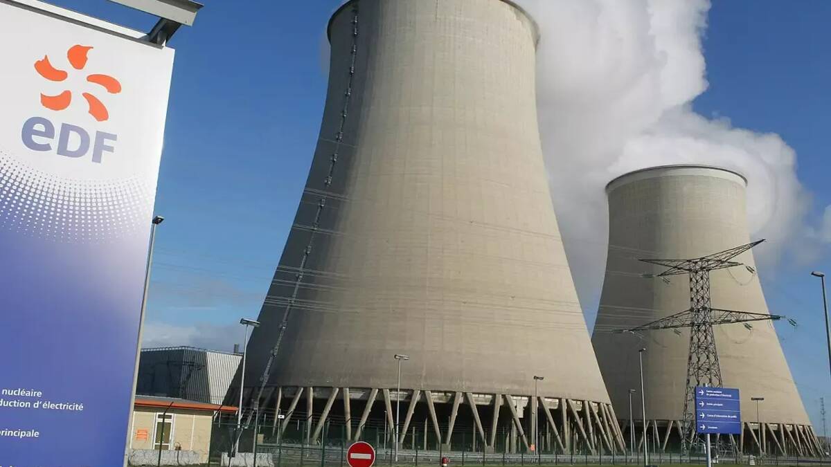 Centrale nucléaire EDF en période de chaleur