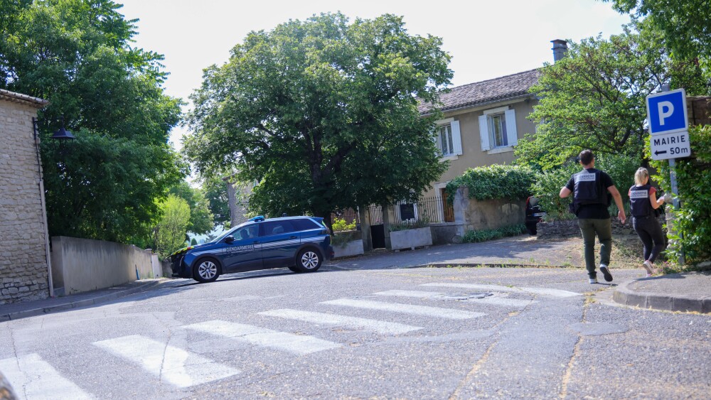 Scène du crime lors de la fusillade à Goult