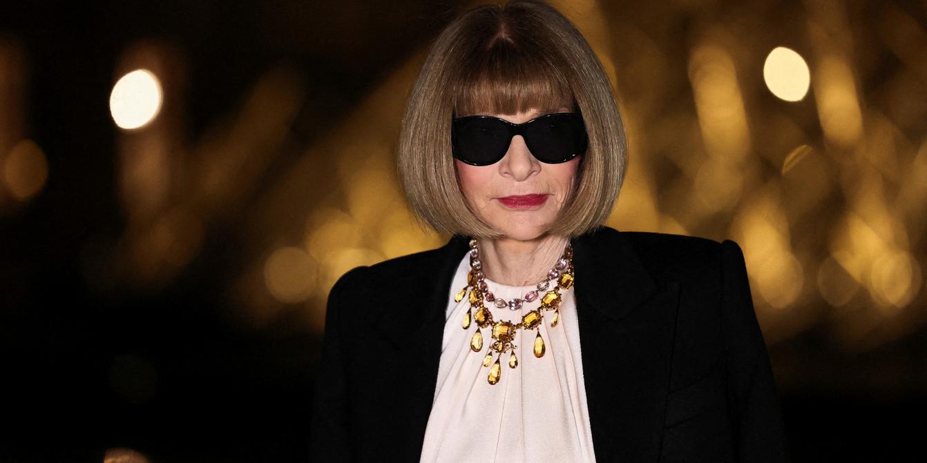 Anna Wintour lors d'un événement de mode