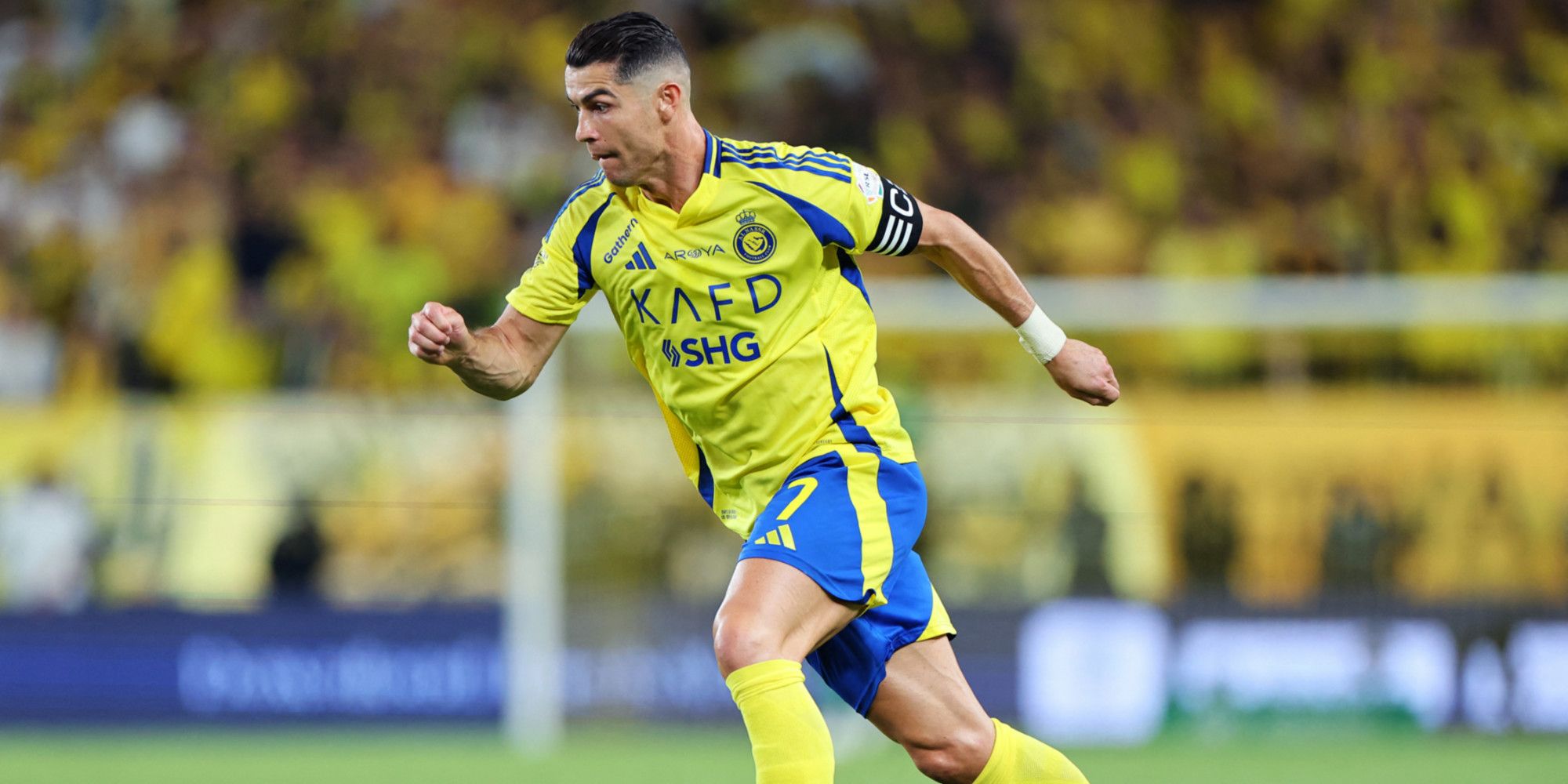 Cristiano Ronaldo lors de la prolongation de son contrat avec Al-Nassr