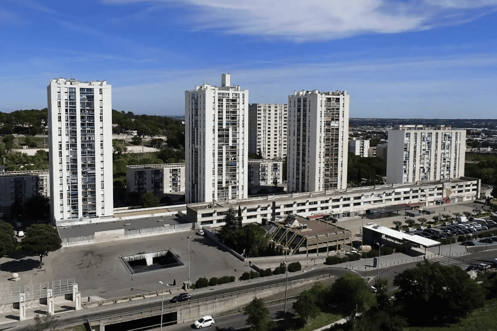 Quartier Valdegour à Nîmes, scène de la fusillade