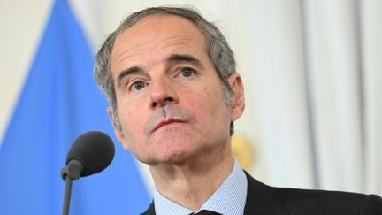 Rafael Grossi lors d'un point-presse