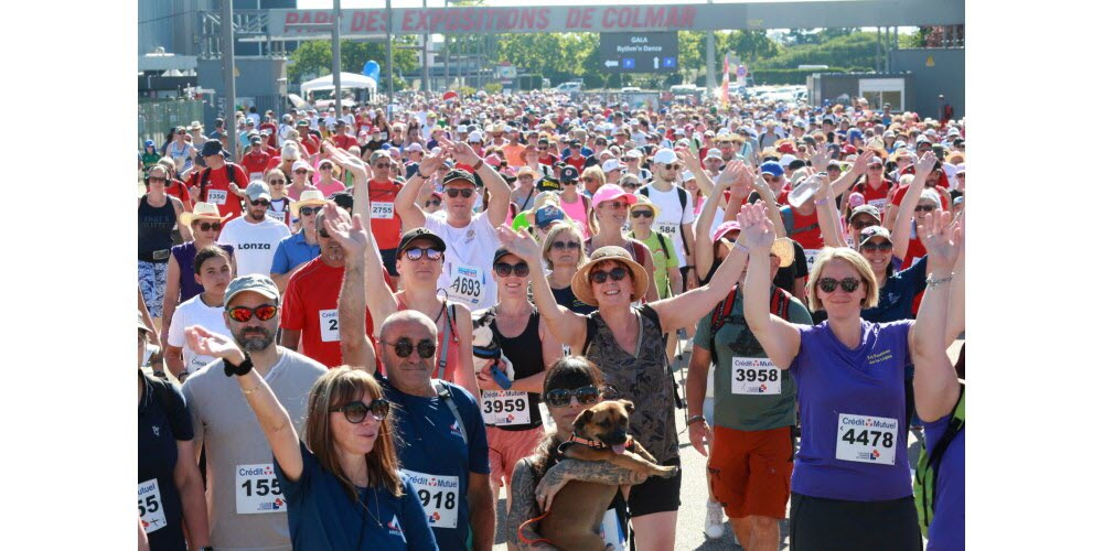 Départ des marcheurs