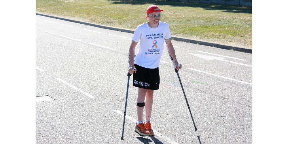 Hugo Claudel à l'arrivée