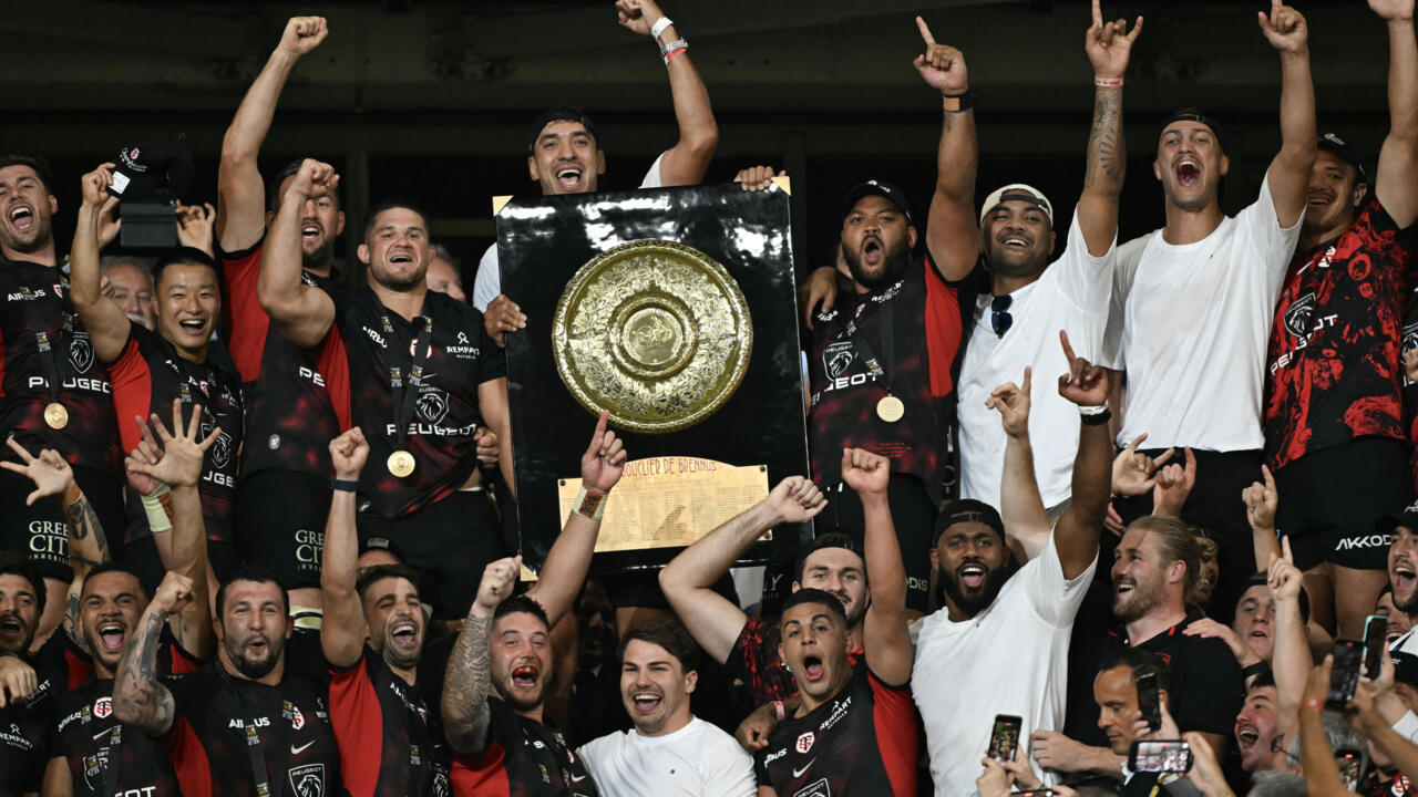 Les joueurs du Stade Toulousain le 28 juin à Saint-Denis