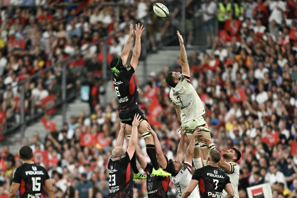 François Cros à la lutte en touche le 28 juin à Saint-Denis