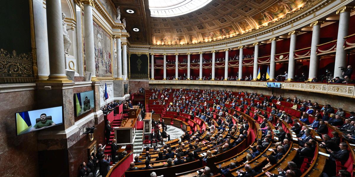 Gérald Darmanin au Parlement lors du vote de la loi sur l'homicide routier