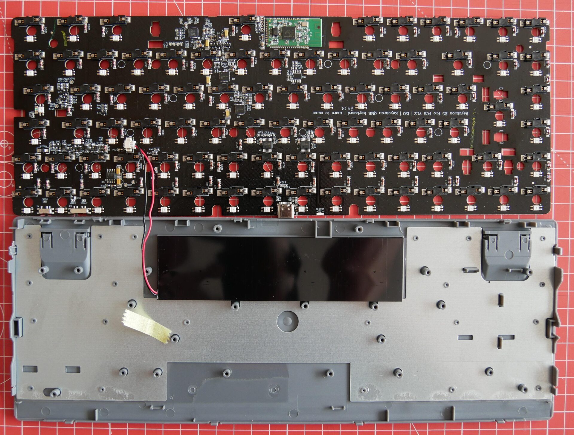 Clavier Keychron K3 Pro démonté