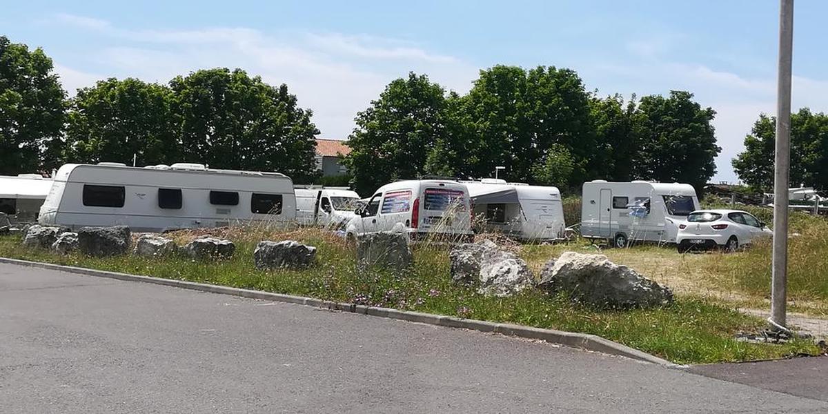 Une manifestation liée aux gens du voyage en France