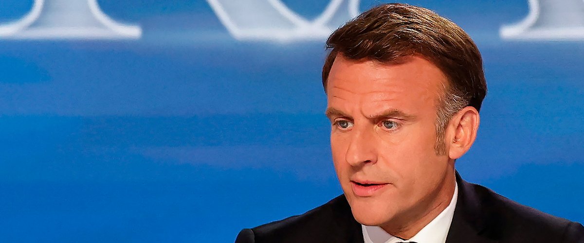 Emmanuel Macron lors d'une intervention officielle