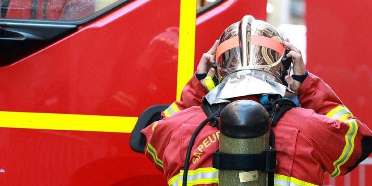 Intervention des pompiers lors de l'incendie du plus grand temple bouddhiste de France