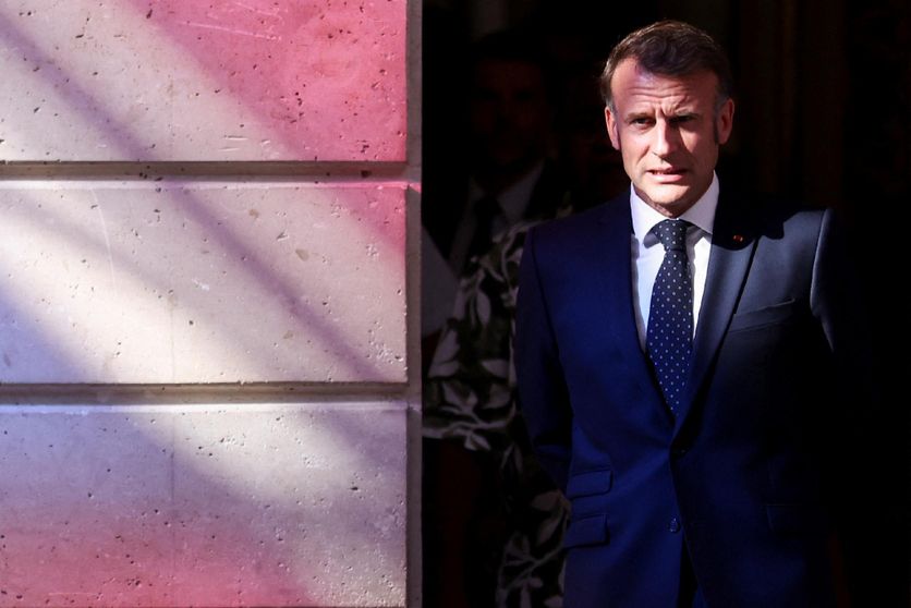 Emmanuel Macron à l’Élysée, le 12 juillet 2025