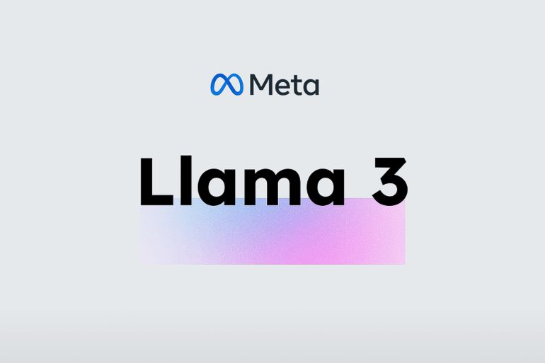 Logo Llama 3 pour IA de Meta