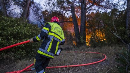 Dans les Bouches-du-Rhône, plus de 500 sapeurs-pompiers sont répartis dans les 60 casernes du département. (FABIEN COURTITARAT / HANS LUCAS / AFP)