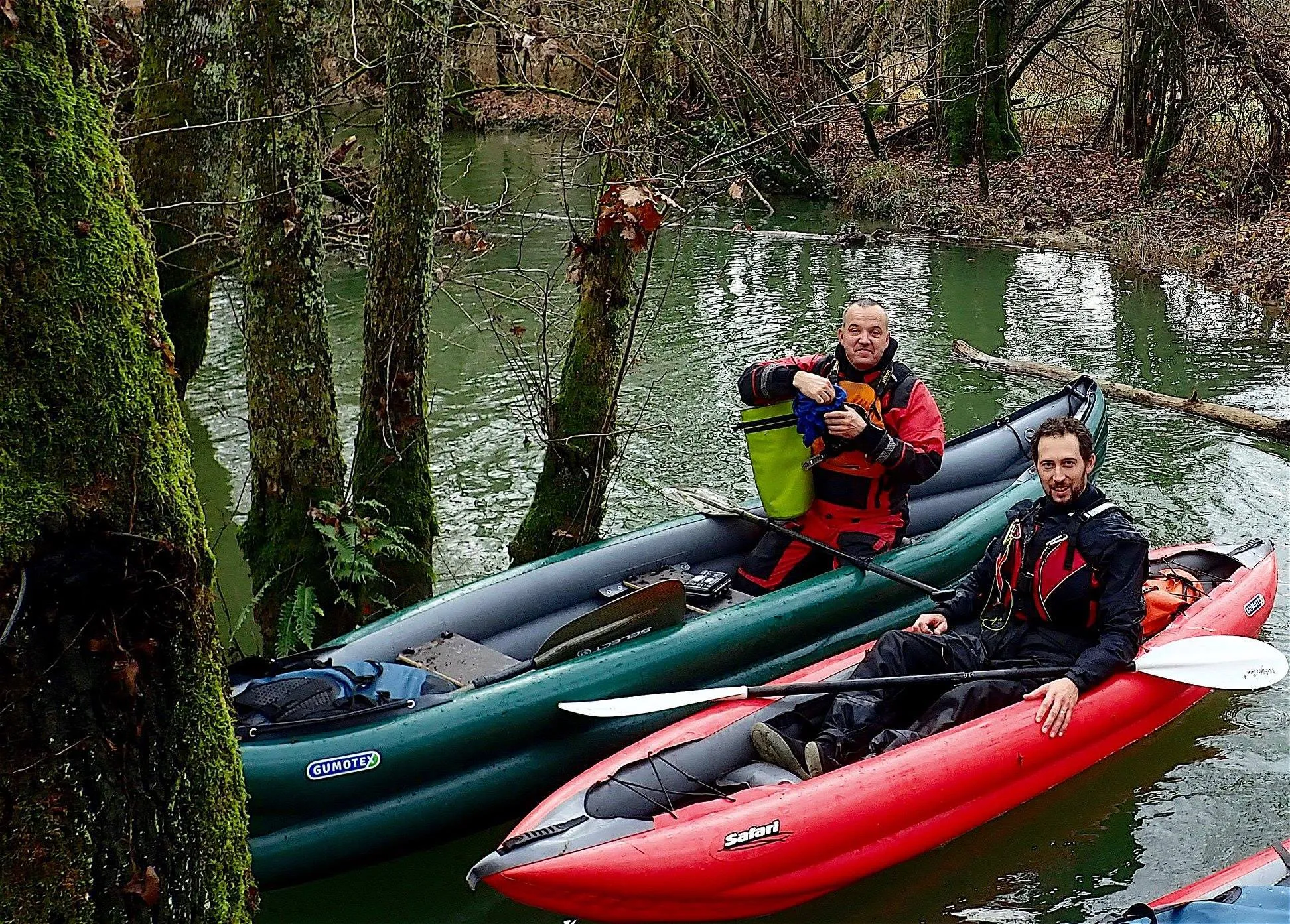 Balade en kayak sur la Saône dans l'Ain
