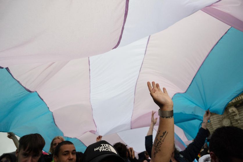Manifestation à Rennes contre la transphobie