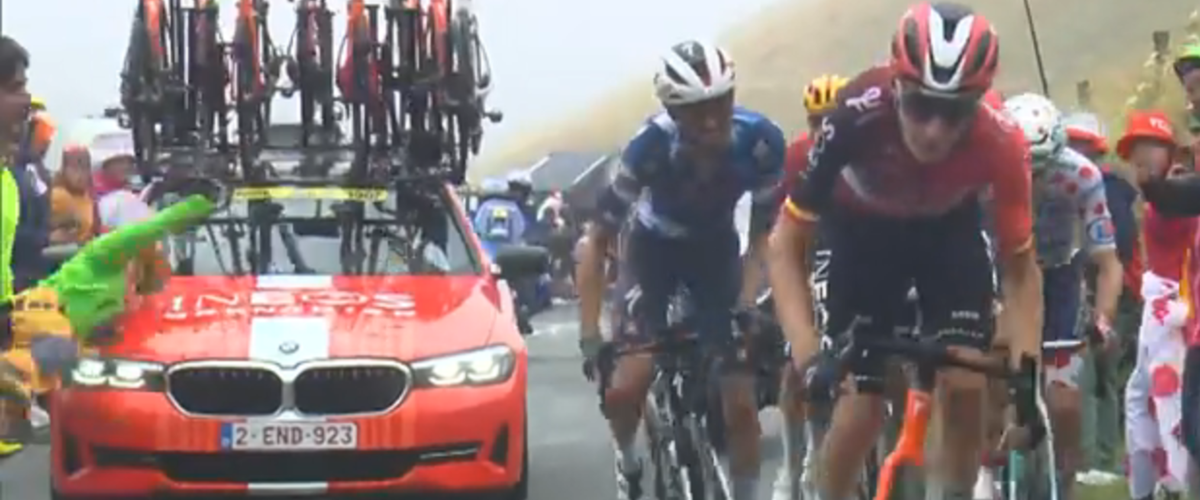 Spectatrice renversée lors du Tour de France dans les Pyrénées