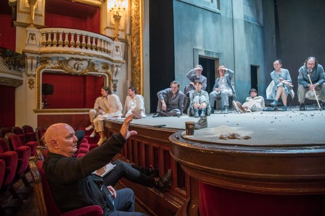 Lars Noren lors d’une répétition de « Poussière », à la Comédie-Française, en janvier 2018.