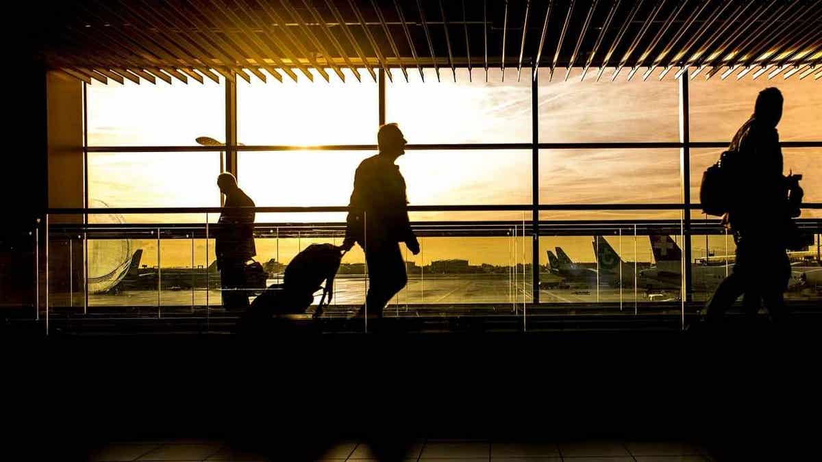 Passagers à l'aéroport