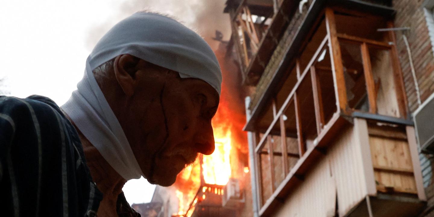 Ville de Kiev après les frappes russes