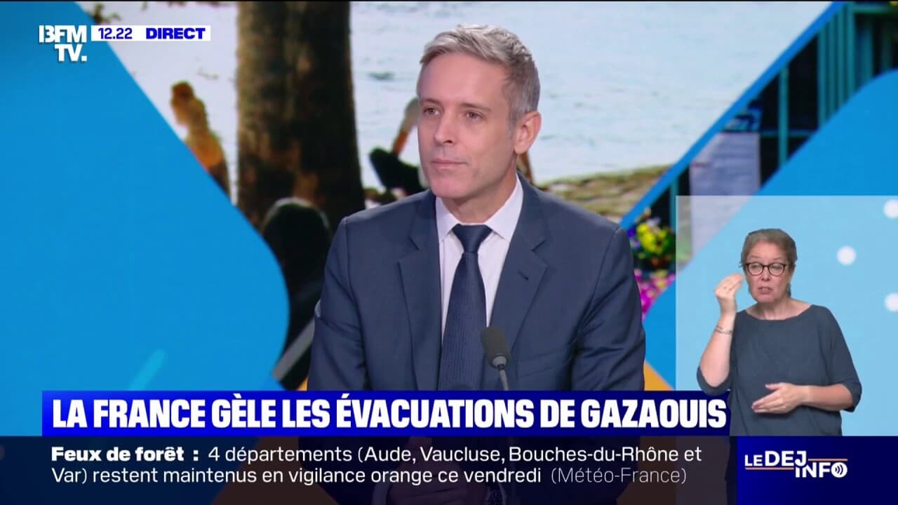 Jean-Noël Barrot annonce le gel des évacuations de Gaza