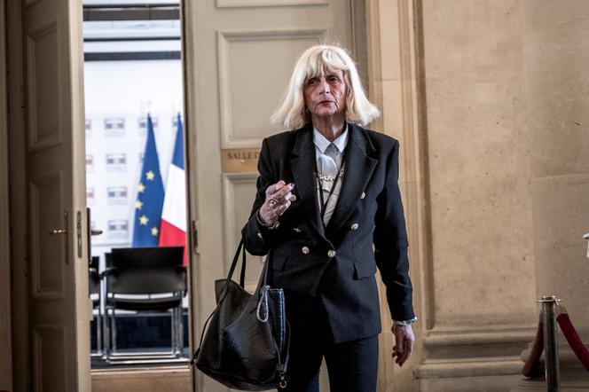 La députée du Pas-de-Calais Christine Engrand, exclue du groupe RN après des révélations de « Mediapart » sur l’utilisation de son enveloppe parlementaire. A l’Assemblée nationale, à Paris, le 8 avril 2025.