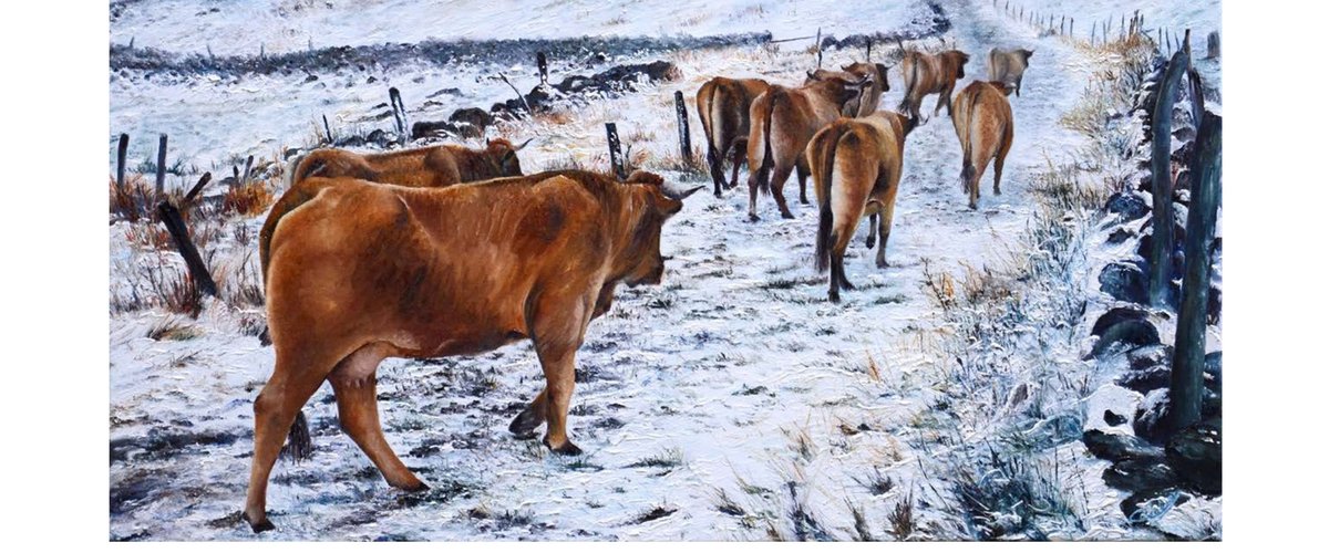 Peinture de Cathy Cavalier exposée à l’office de tourisme