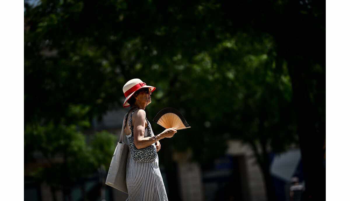 Carte illustrant la chaleur extrême dans plusieurs départements français