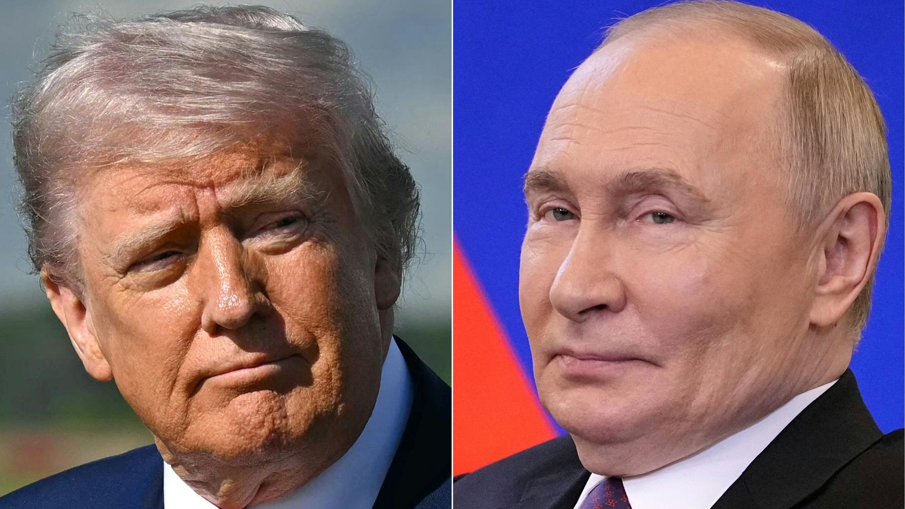 Donald Trump et Vladimir Poutine lors d'une rencontre diplomatique