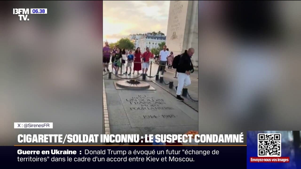 Homme condamné pour avoir allumé sa cigarette sur la flamme du Soldat inconnu