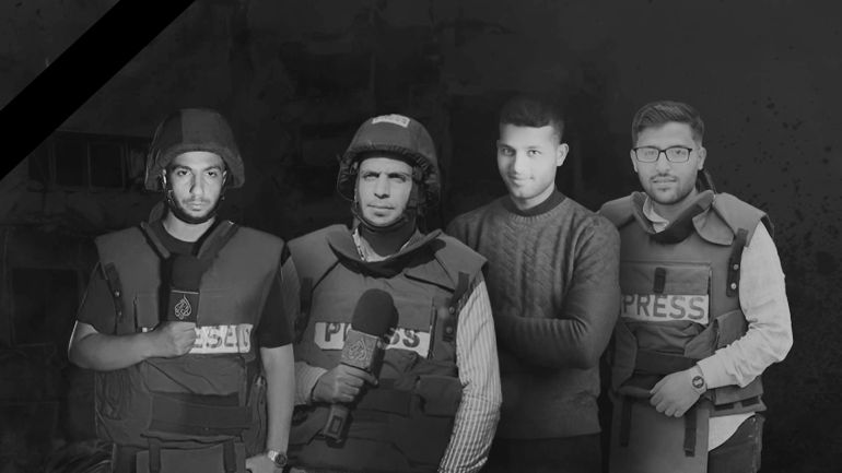 Équipe des journalistes d'Al Jazeera tombés à Gaza