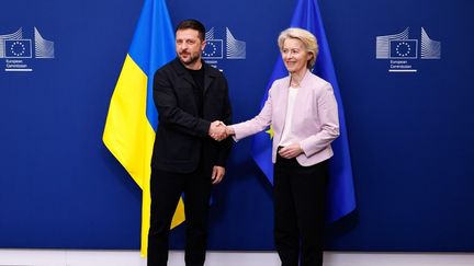 Volodymyr Zelensky à Bruxelles le 17 août 2025