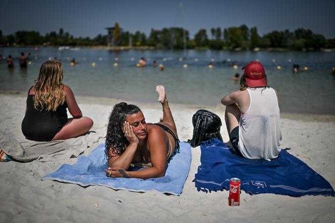 Femme bronze au lac des Dagueys