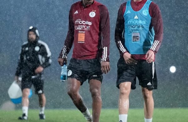 Joueurs algériens s'entraînant à Kasarani