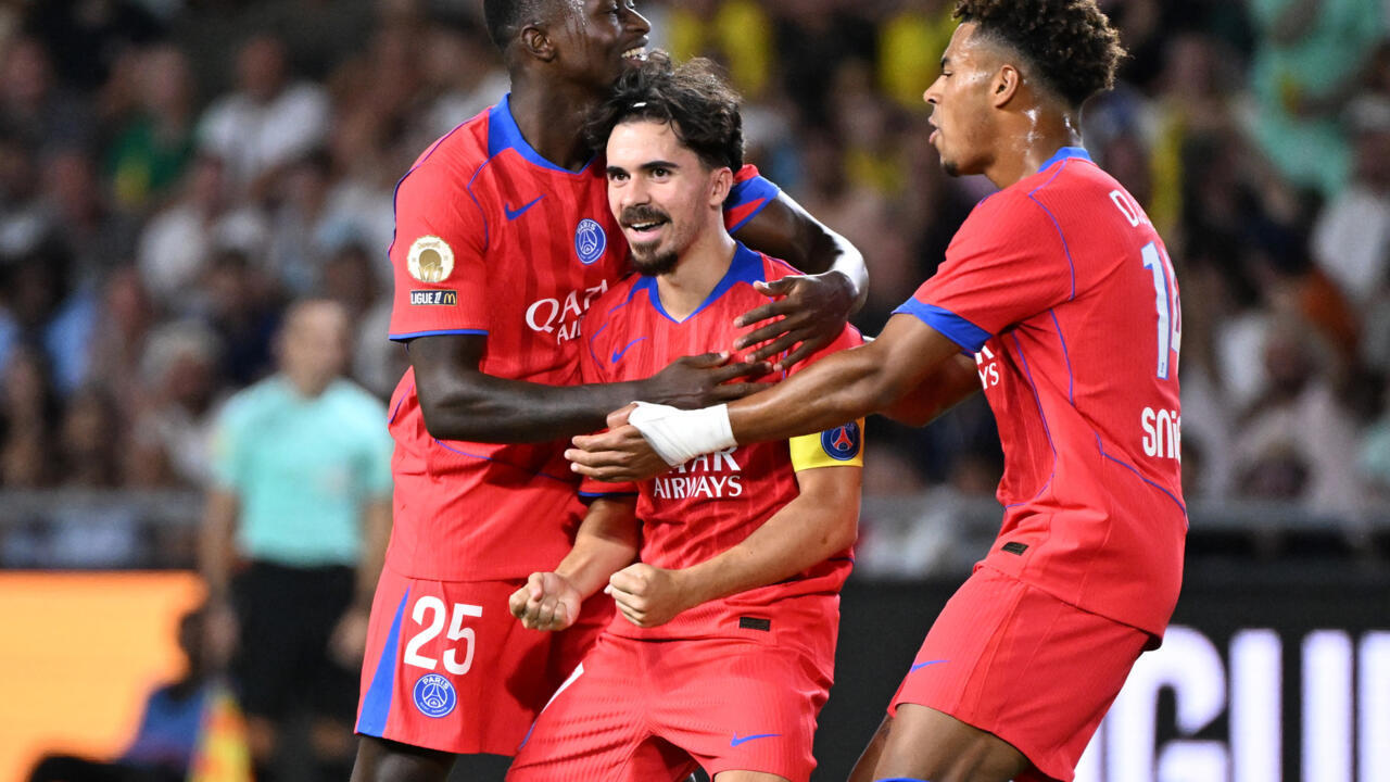 Vitinha célèbre son but à Nantes
